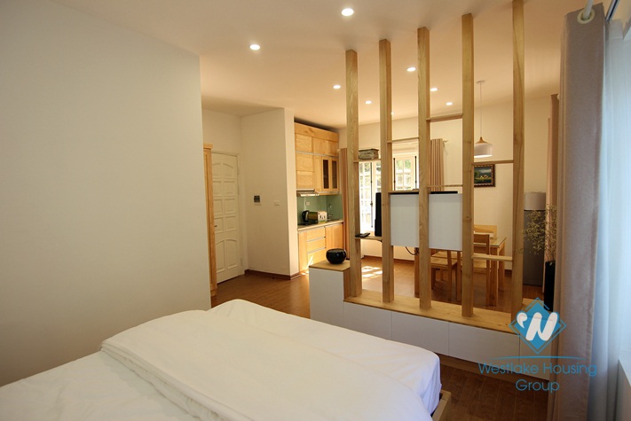 Modern and airy studio apartment rental in Au Co, Tay Ho